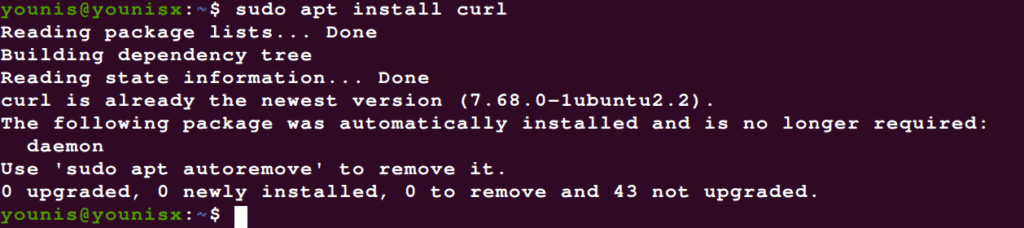 how to install curl ubuntu