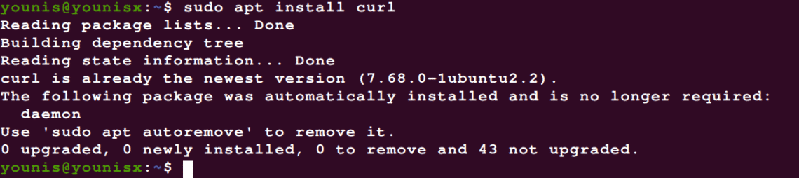 how to install curl on linux apt