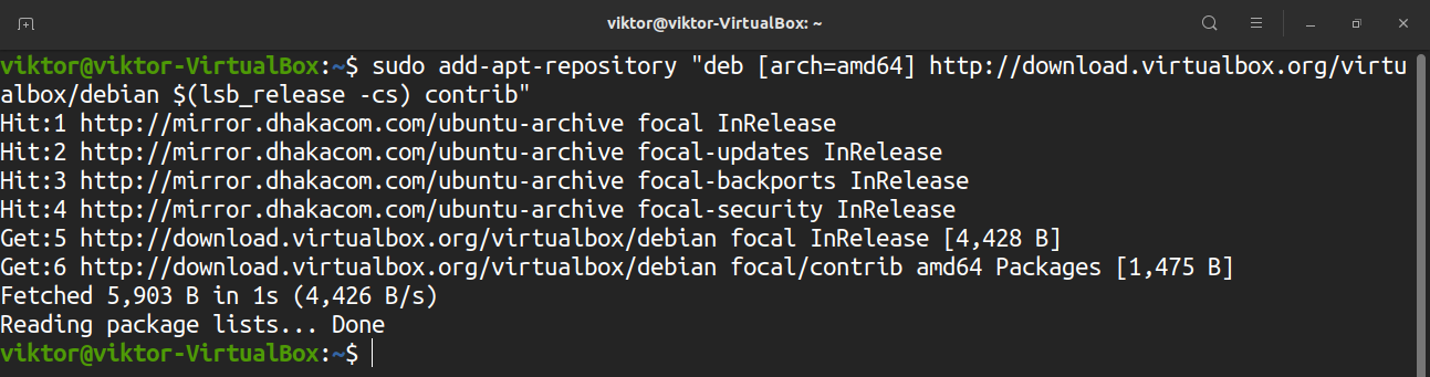 virtualbox shared folder cache