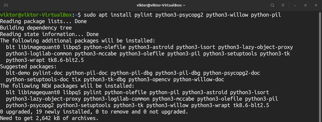python pil install ubuntu