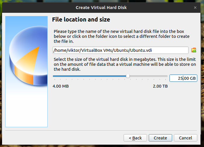 virtualbox increase disk size dynamically allocated