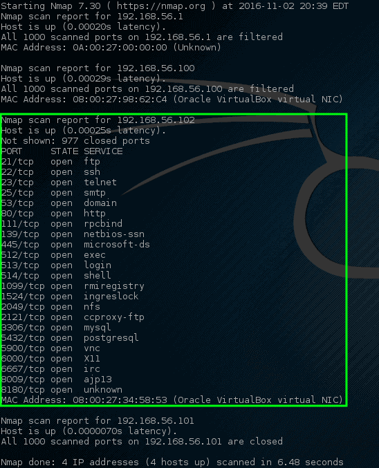 zenmap port scan