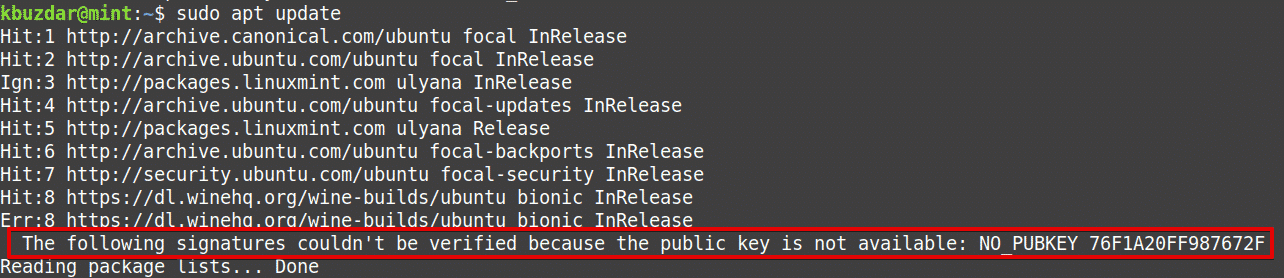 Public key is not available no pubkey. Репозитории Wine.