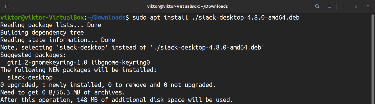 install slack in ubuntu