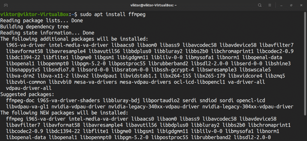 ubuntu ffmpeg check