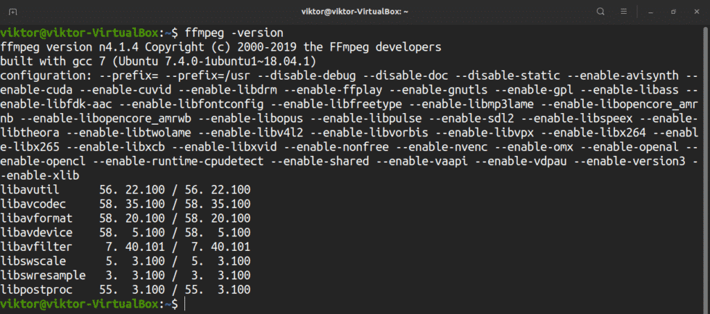 ffmpeg linux usage
