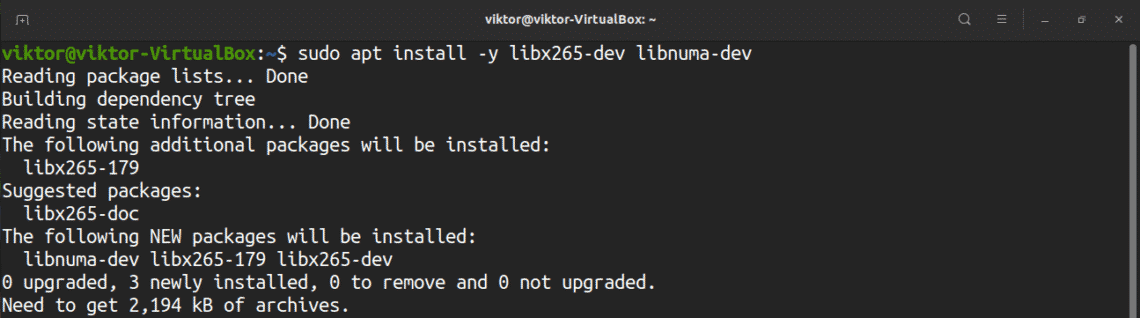 configure ffmpeg linux
