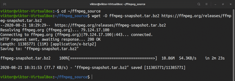ffmpeg build enablelibx264 not found