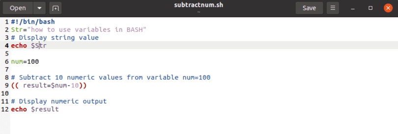 bash variables underscore