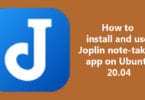 How to install and use Joplin note-taking app on Ubuntu 20.04