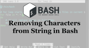 Removing Characters from String in Bash – Linux Hint