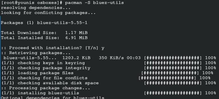 Как сканировать bluetooth linux