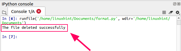 Python Code To Delete A File