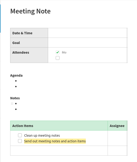 Evernote Notes