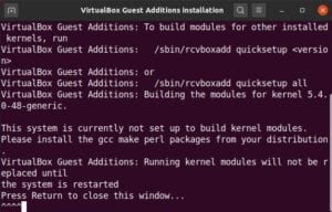 share files between host and virtualbox