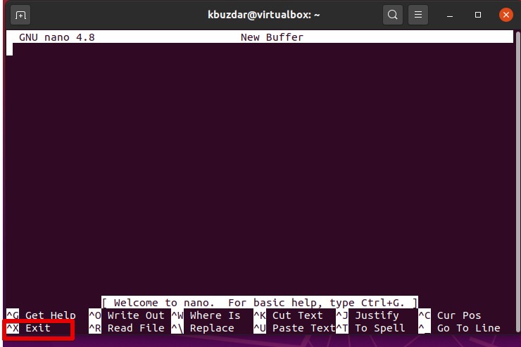 How Do I Quit Nano Linux Hint