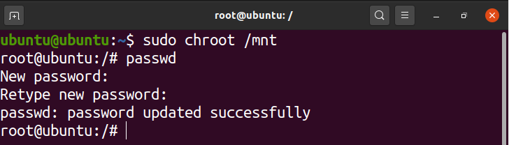 How to reset the root password on Ubuntu 22.04 if forgotten