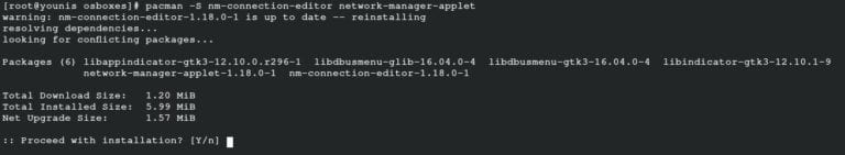 archlinux networkmanager