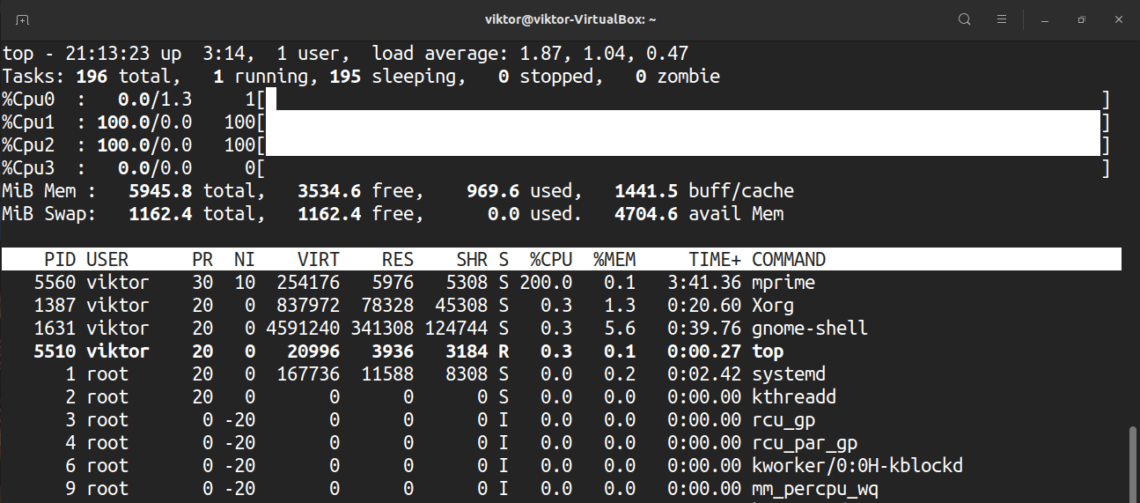 Top Command in Linux
