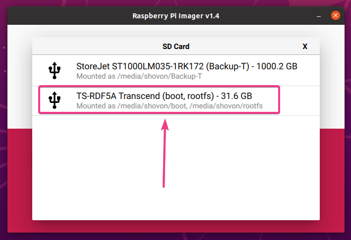 how to restore raspberry pi sd card from dmg file system