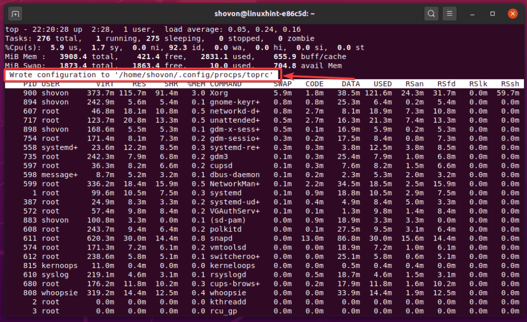 command to check memory utilization in linux
