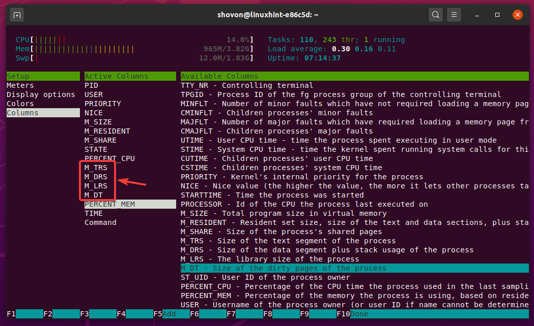 check resource usage linux