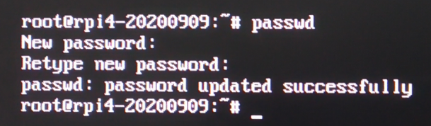 raspbian root password