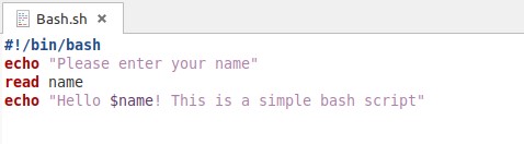 how to write bash script