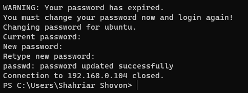 Accessing the Ubuntu Server 20.04 LTS Remotely via SSH 7