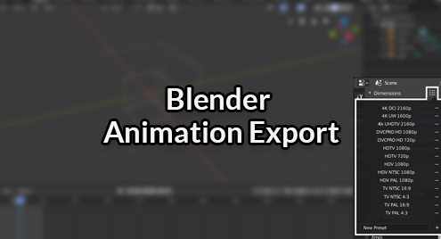 Blender Animation Export