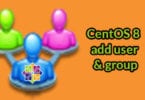 CentOS 8 add user and group