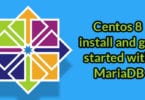 Centos 8 install and get started with MariaDB