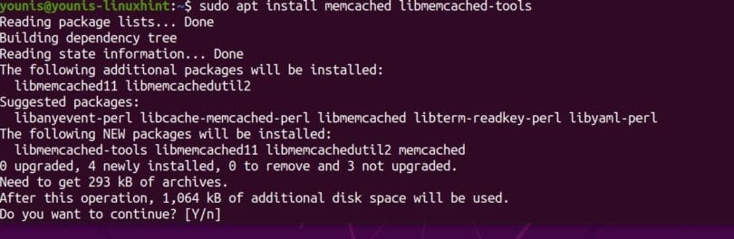 Как установить memcached на ubuntu