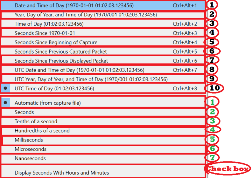 How To Change Time Format In Wireshark