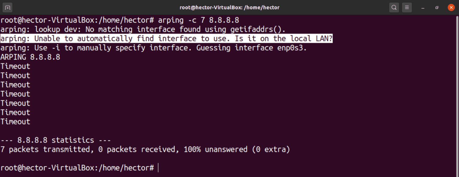 Linux で arping コマンドを使用する方法