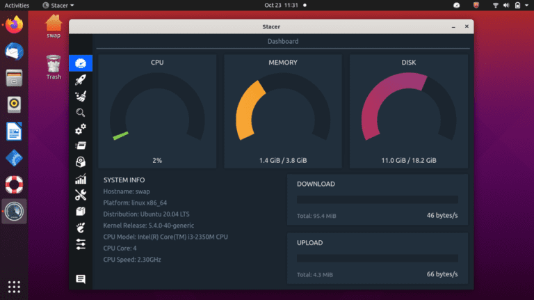 ubuntu cpu memory monitor