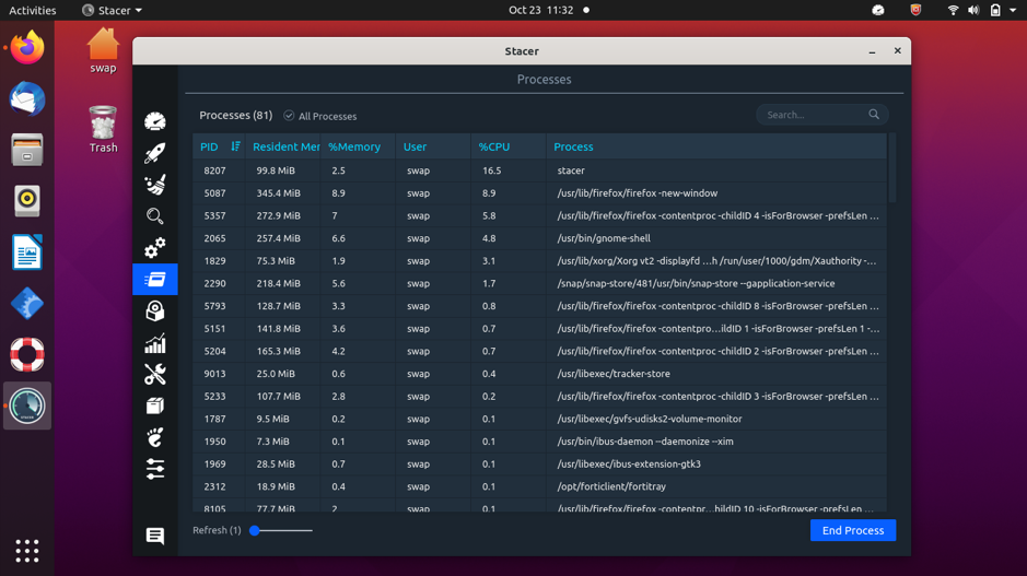 web monitor linux