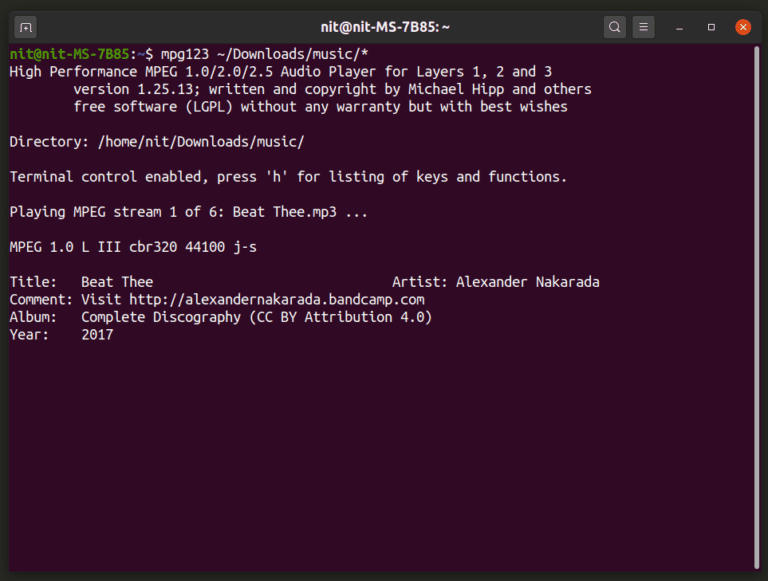 osx command line mp3 player