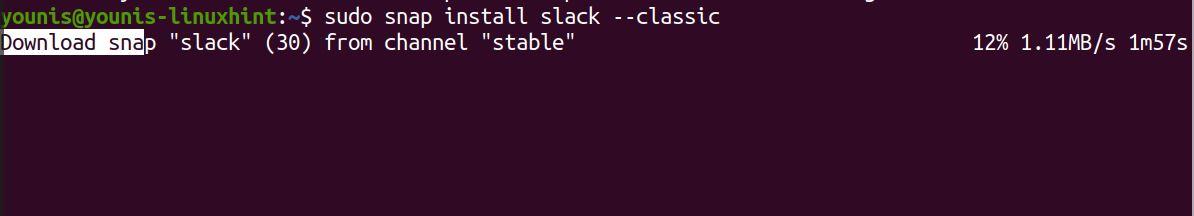 snap install slack