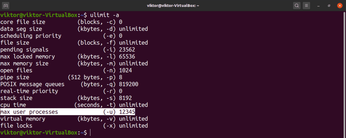 How to Set Max User Processes on Linux