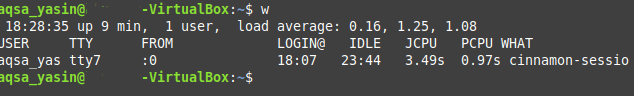 Print User Names Of Currently Logged In Users Linux