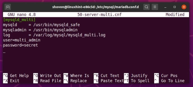 Не запускается mariadb ubuntu