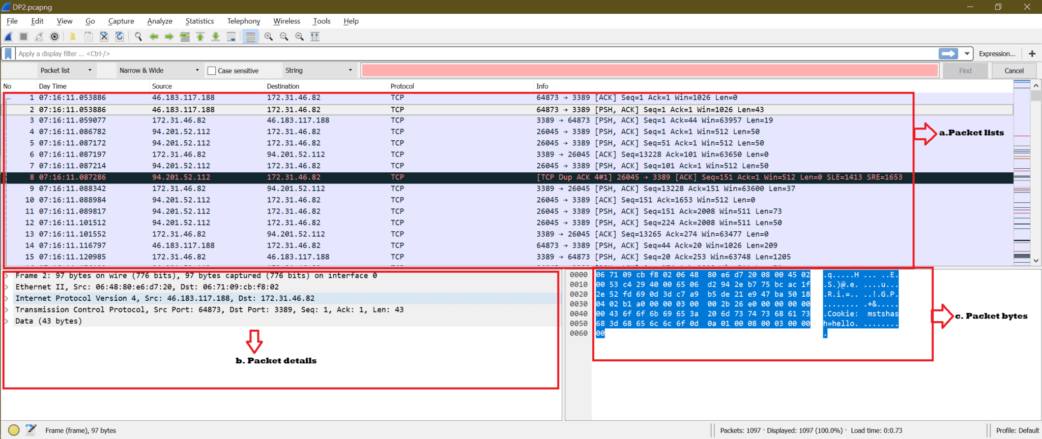 wireshark search for ip