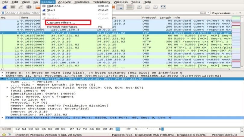 wireshark capture filter host or host