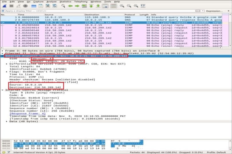 wireshark linux example capture