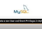 Create a new User and Granting Privileges in MySQL