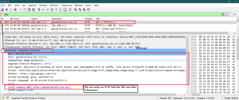 wireshark linux no http wireshark linux no http