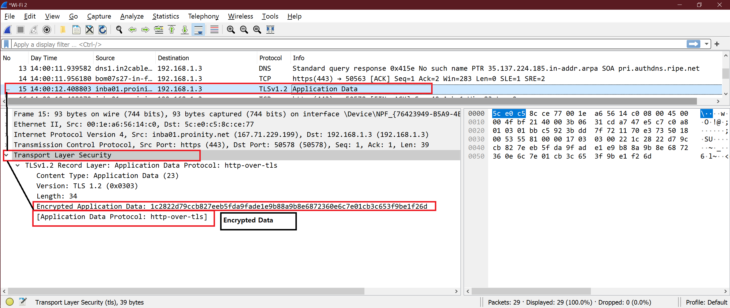 wireshark linux logs