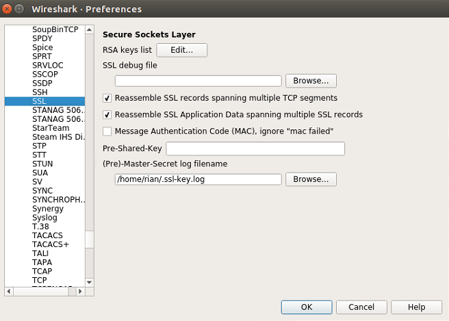 wireshark tls 1.2 decrypt