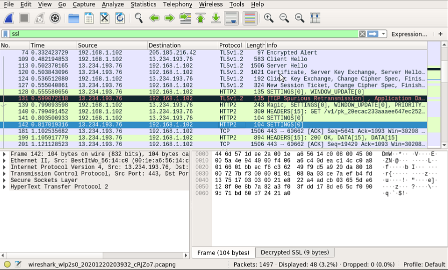 decrypt ssl traffic